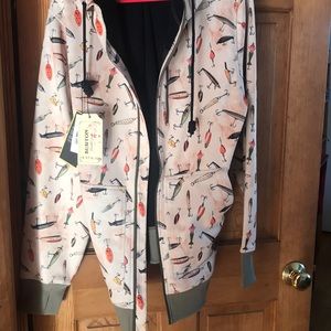 NWT Burton men’s fishing lure hoodie size XL